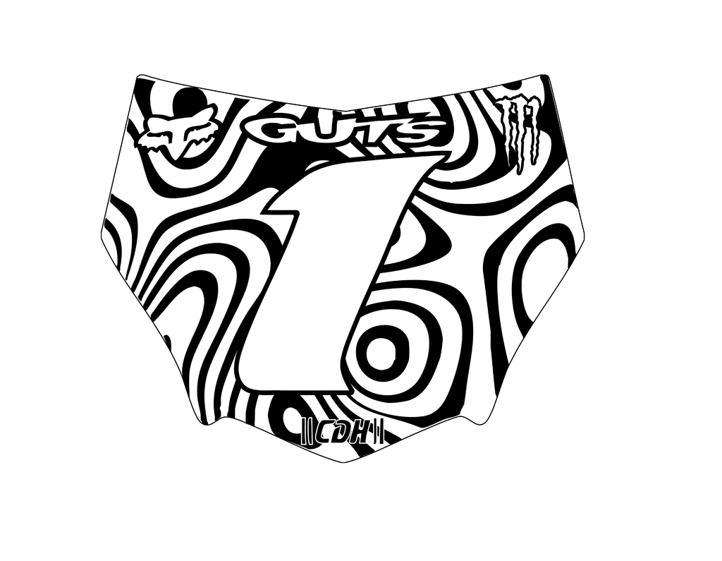 MOTOCUTZ Plate Decal